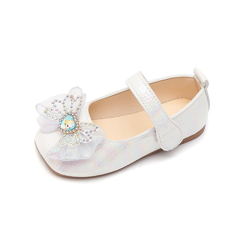Girls' leather shoes - spring  new collection: princess shoes for baby girls, soft-soled children's shoes, spring/autumn single shoes, pink