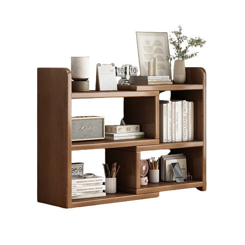 Solid wood bookshelf Desktop shelf Children's desk Storage rack Household desk Small bookcase Office storage cabinet