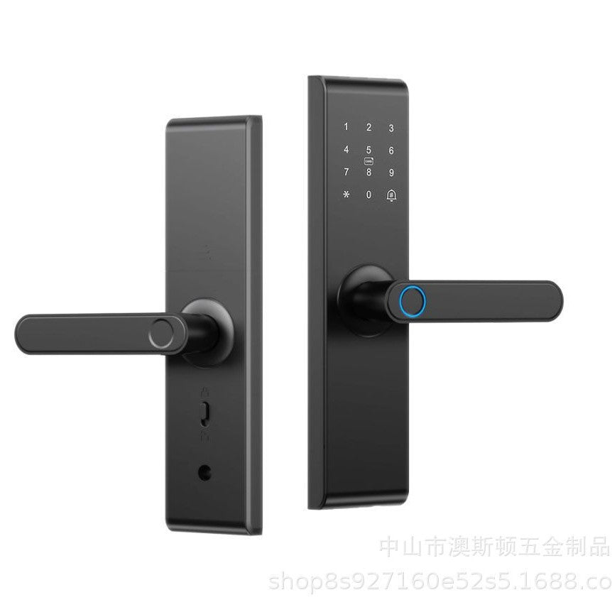 Wooden door smart lock b&b tuya tongtong lock apartment hotel password lock rental house electronic lock manufacturer spot