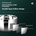 Thickened stainless steel double-layer soup bowl - heat-resistant & insulated stainless steel tableware - kitchen utensils in stock