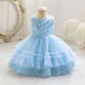 Ready-to-ship new children's formal dress - tulle cake sequin princess dress for baby girls' first birthday - girl dress