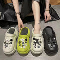 2025 women's clogs - summer outdoor wear, cloud-like comfort, height-boosting thick sole, non-slip, trendy, popular, cute beach sandals