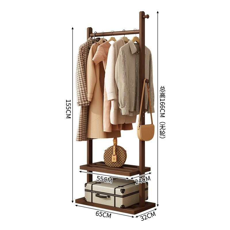 Coat rack floor-standing clothes rack for home clothes drying rack simple bedroom clothes storage rack room living room indoor