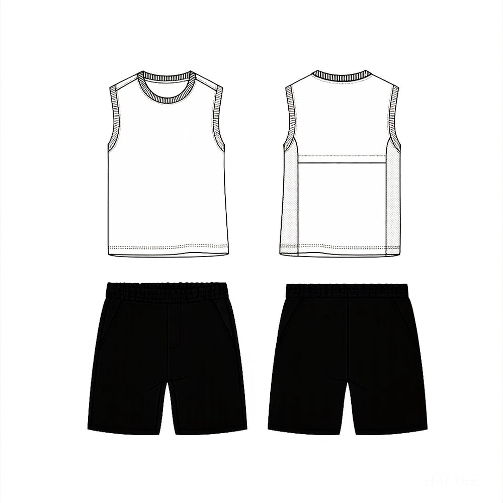 【ice silk quick-dry】kids' summer new arrival thin & breathable cool & comfortable sports set for mid-to-large children yn