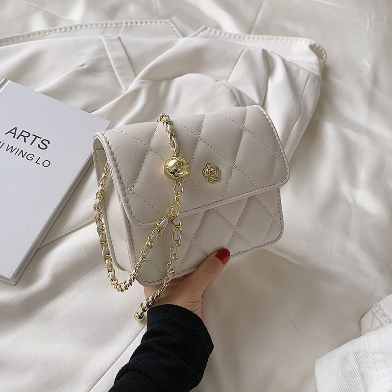 Rhombus chain mini bag 2025 new small square bag Korean version of versatile ins super fire simple shoulder messenger bag