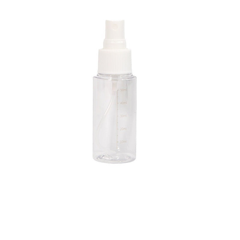 Colorful fenling transparent scale 75ml spray bottle outdoor business trip beauty travel empty bottle cosmetic pet refill bottle