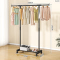 Clothes hanger floor-standing for home balcony indoor simple clothes drying pole movable clothes hanger student dormitory clothes drying rack