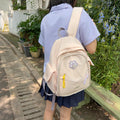 Sweet style small backpack - japanese style junior high, high school, and college student fashion trendy minimalist double shoulder backpack - women's travel bag
