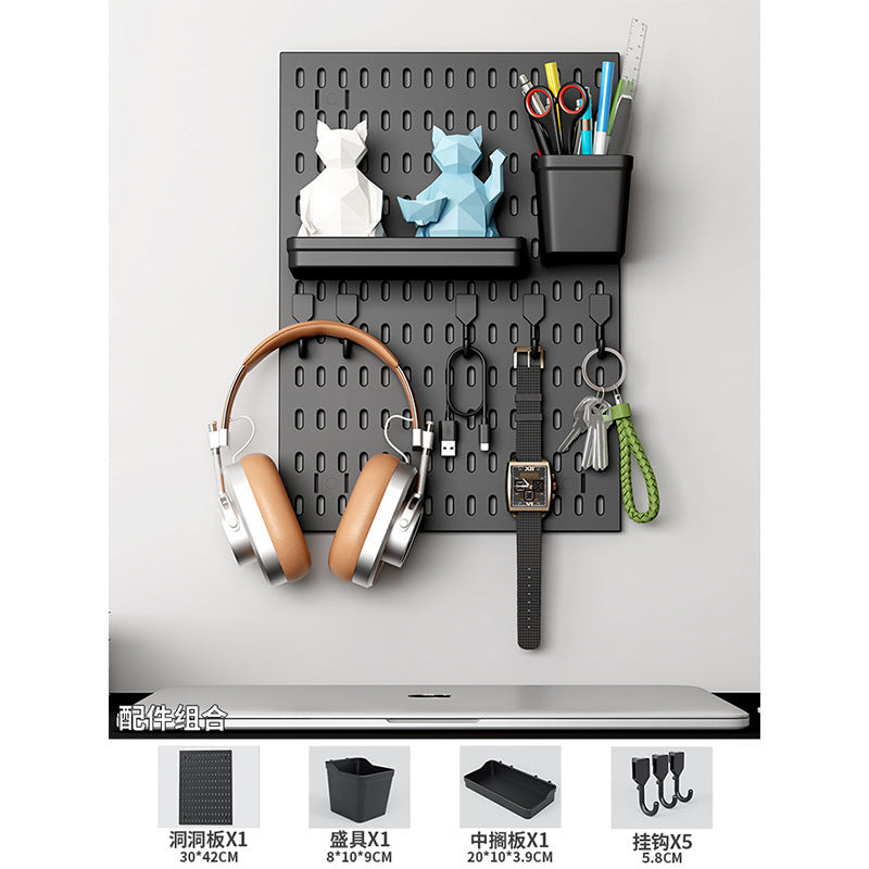 No punching hole board Shelf Kitchen hole board Accessories Storage and finishing Display rack Multifunctional hole board