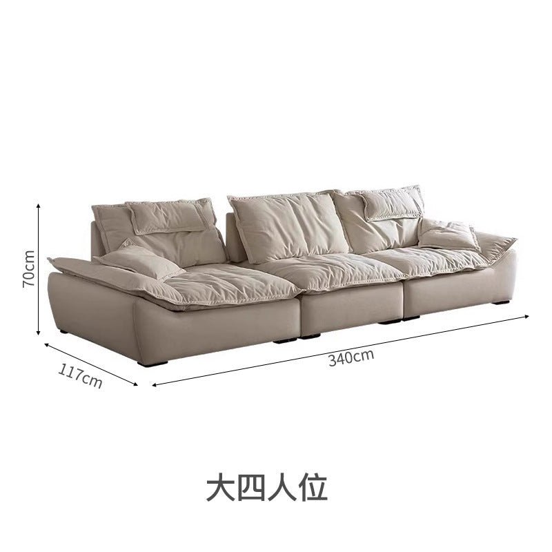 Foshan extra wide seat deep high back adjustable fabric auckland sailboat sofa anti-cat claw cream style sofa