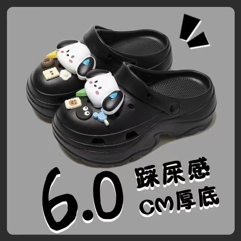 Eva height increasing clogs women's summer thick sole best selling slippers south american export petites outwear beach sandals