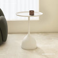 Casual side table small apartment iron art small round table cream style sofa side small coffee table bedside iron art coffee table corner table