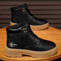 2025winternew arrivalhigh-top bootsmentrendyeasiest for matchthick solecasual leather shoesworkwear sneakerstrendy shoes for men