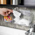 Wall-mounted disposable face towel storage box - multifunctional bathroom organizer for washcloths, countertop storage, and tidy bathroom accessories
