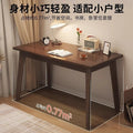 Solid wood computer desk, minimalist wall-mounted double desk for writing and studying, home bedroom narrow desk, office desk