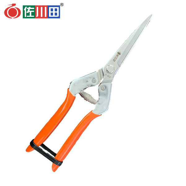 Taiwan Sakawada 902 fruit picking scissors flower serrated stainless steel ferrochrome handle fruit picking scissors dragon fruit scissors