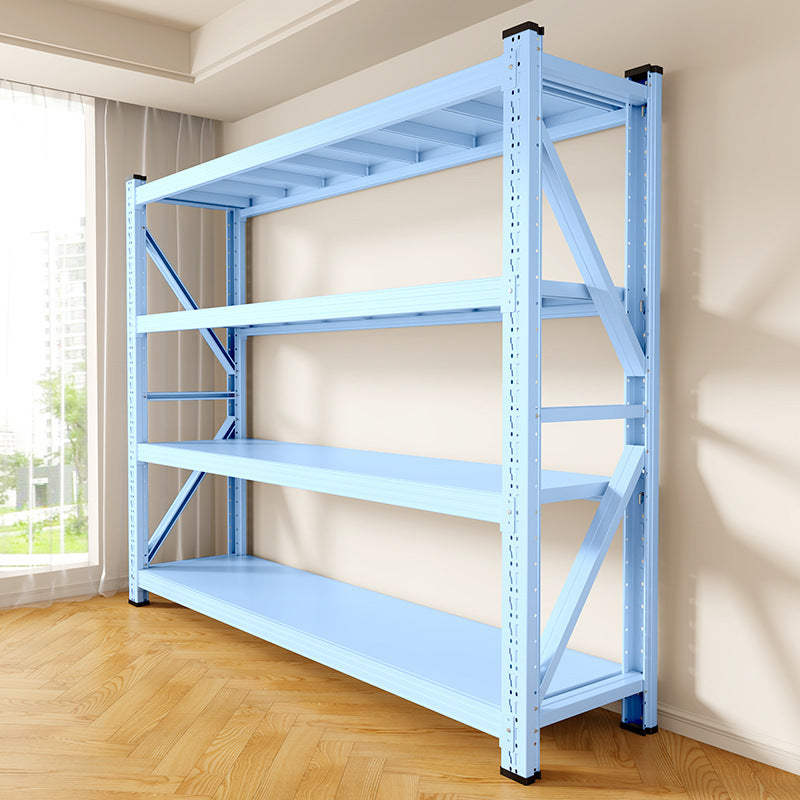 Warehouse shelves, household colorful heavy-duty shelves, balcony flower racks, warehouse storage racks, sky blue shelves