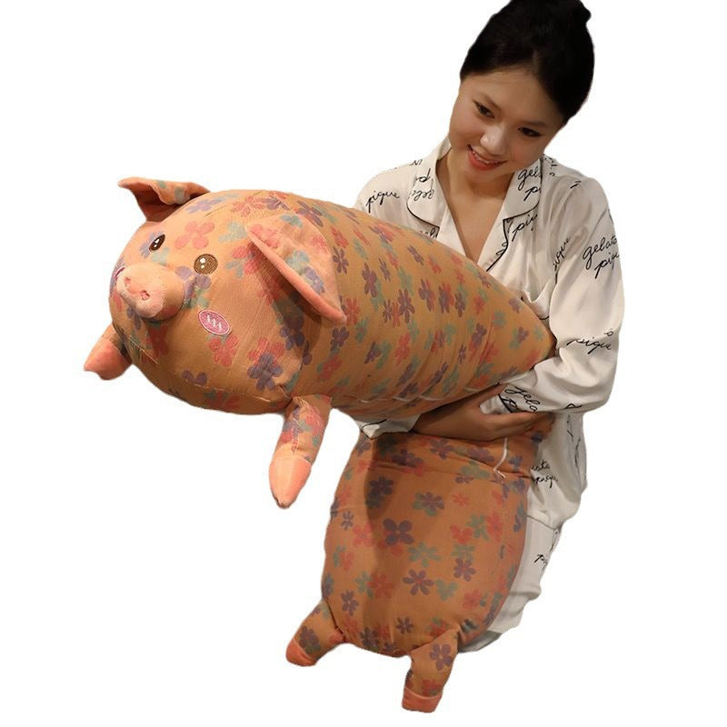 Three-layer pig jacquard bench girl sleeping bed leg clamp pregnant woman side sleeping pillow bedroom cushion bedside cushion