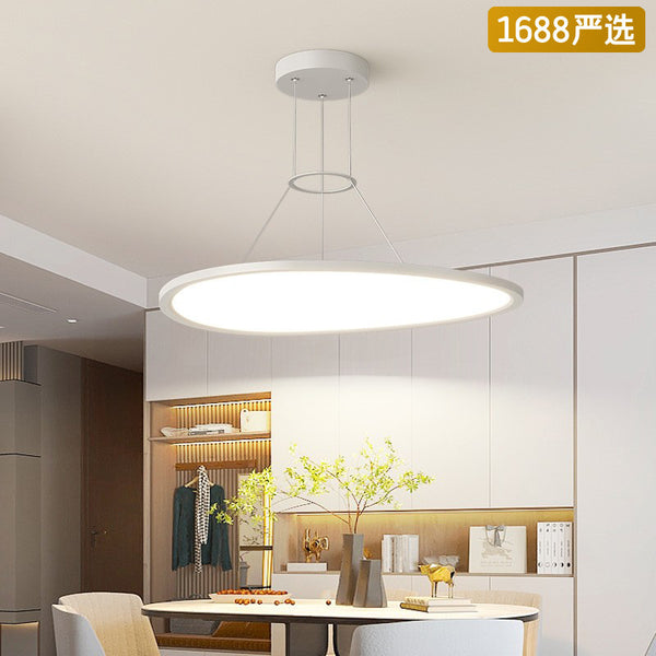 [Strict selection] Minimalist ultra-thin dining room chandelier, simple modern living room headlights, study bedroom household eye protection chandelier