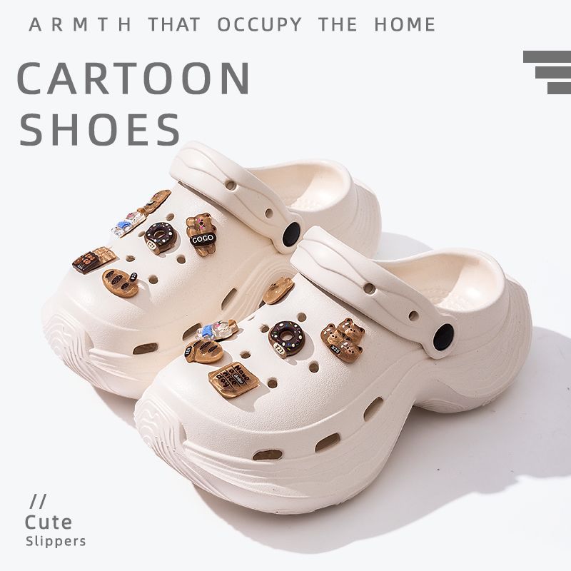 Women's clogs - 2025 summer new fashion, anti-slip, breathable, soft sole, odor-resistant, thick sole, height increasing sandals for outdoor wear