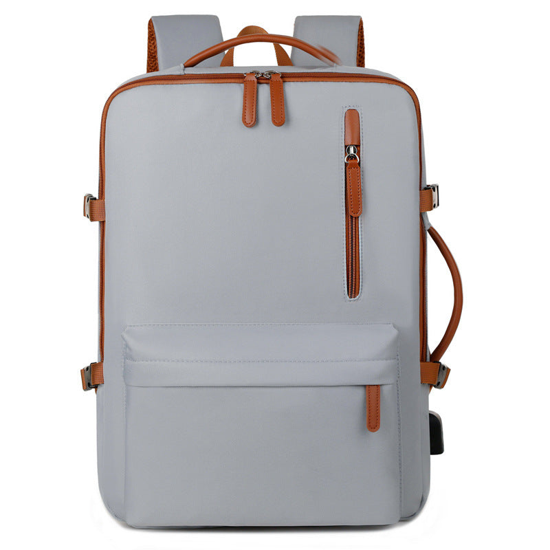 Cross-border short-distance travel backpack fashionable large-capacity computer backpack high-value college student simple schoolbag wholesale