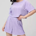 Summer new european and american style cross-border hot selling women's loungewear comfortable loose short sleeve shorts pajama set