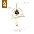 Trendy living room wall clock - new minimalist silent clock with grid design - high-end home decor