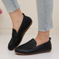 flat bottom retro lazy flatsautumnew arrivalexportplaidplus size slip-on beanie shoes for women