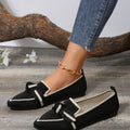 New  spring pointed-toe flat shoes - plus size fashion flyknit slip-on casual women's shoes for cross-border e-commerce