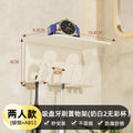 Milk white toothbrush holder-2 mouths