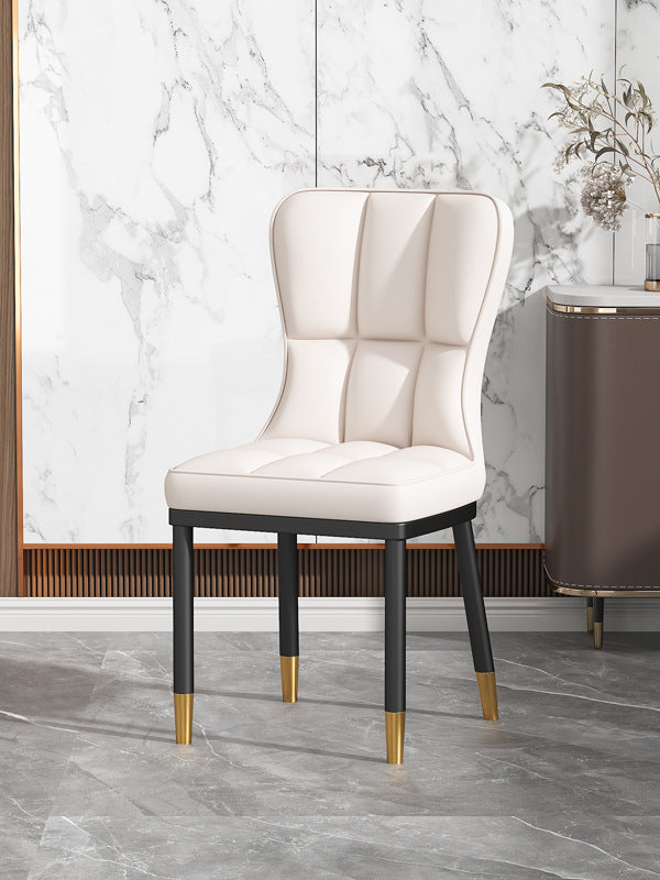 Scandinavian modern casual dining table and chairsaccessible luxury dining chairfor home soft bag casual restaurant back chair commercial hotel stool