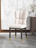Scandinavian modern casual dining table and chairsaccessible luxury dining chairfor home soft bag casual restaurant back chair commercial hotel stool