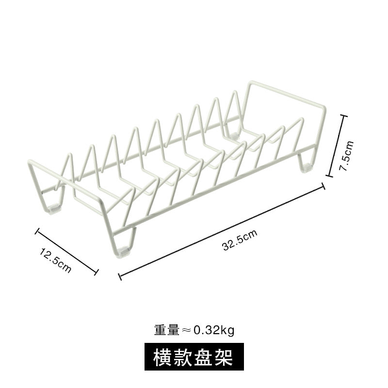 Shelves for bowls and plates in the kitchen Household multi-functional dishes and chopsticks storage rack Countertop drain rack rack