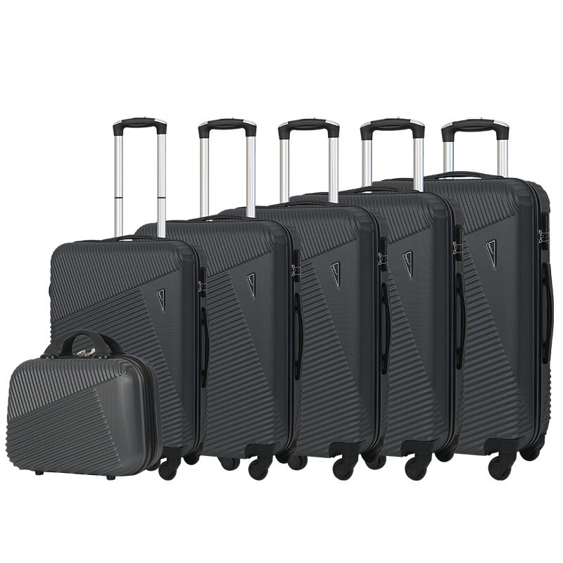 Cross-border abs multi-piece boarding suitcase gift travel password box waterproof universal wheel trolley case expandable