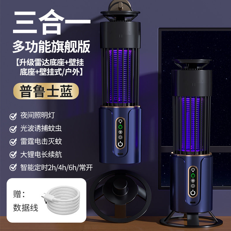 New usb portable silent mosquito killer lamp - portable electric mosquito zapper for outdoor & indoor use - cross-border mosquito & fly repellent