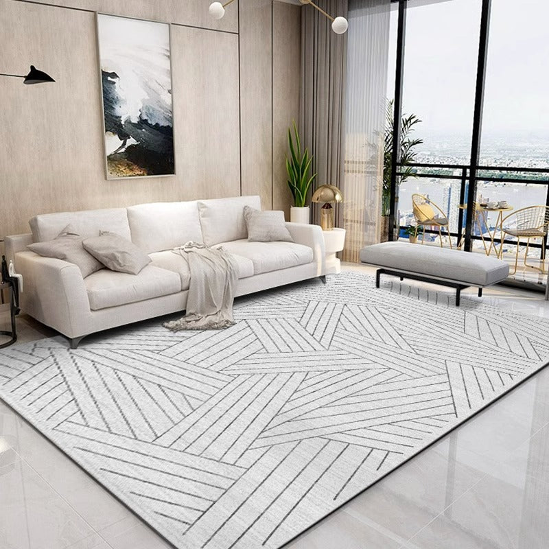 Carpet living room scandinavianins style simple modern bedroom room sofa coffee table floor mat large area full floor for home
