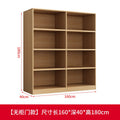 Thickened back panel 8 grids 160*40*180 wood color including installation