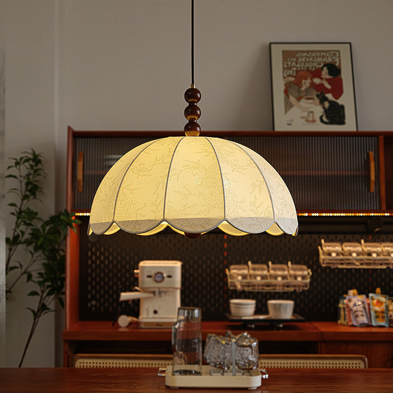Civil lamp medieval restaurant chandelier American retro style bedroom creative personalized fabric pattern bar counter cloakroom lamp