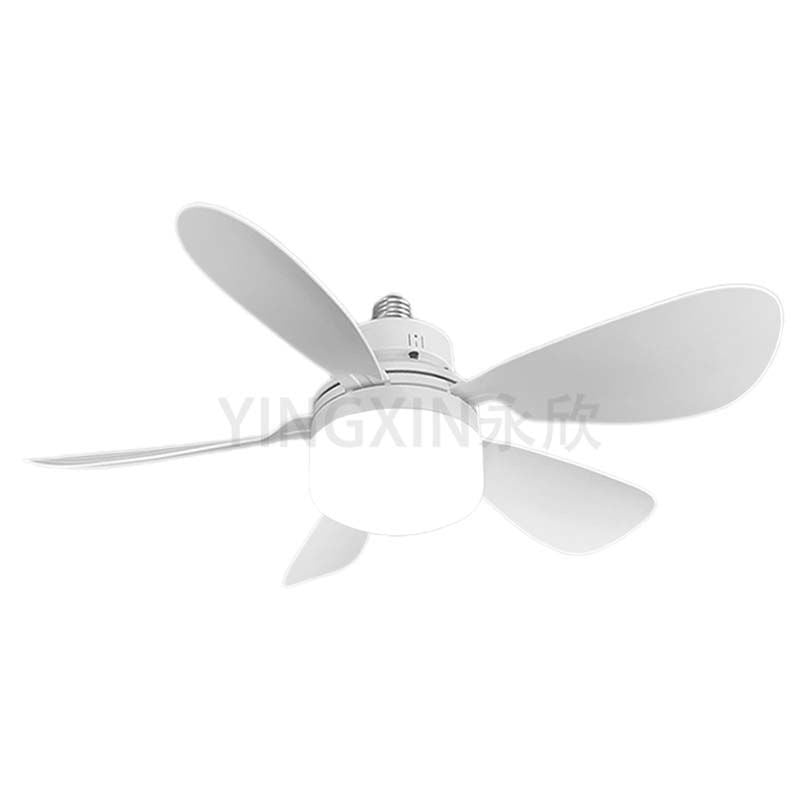 E27 screw large wind fan lamp bedroom living room silent electric fan chandelier smart remote control study dining room lamp