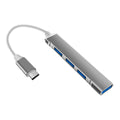 Type-c hub 4-in-1 expansion dock for computers and tablets - usb hub with high-speed data transfer for usb drives