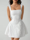 new sweet jacquard chic short dress - vintage sexy slim-fit mini dress