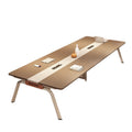 Saint li conference table long table modern casual size small conference room reception negotiation table bench training table and chair combination