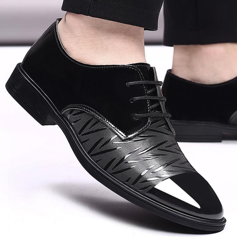 Clearance sale: men's leather shoes - new summer styles for young professionals. business casual, british style, breathable formal leather shoes for men - trendy and stylish
