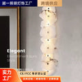 accessible luxury designer marble wall lamp bedside postmodern casual bedroom living room background atmosphere lamp