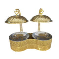 New arrival restaurant buffet server large capacity 16l thermal insulation tray stainless steel gold dining hanging food