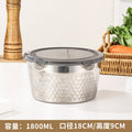 304 stainless steel crisper lunch box sealed refrigerator refrigerated storage box camping style sealed lunch box