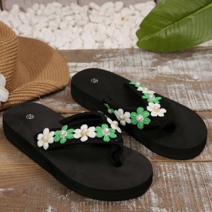 Plus size women's flip-flops for export: summer indoor beach sandals, bohemian style, comfortable and stylish