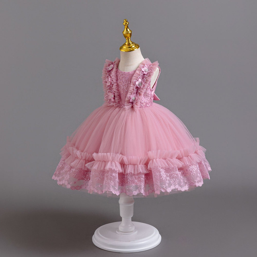 Exportnew arrival children's dress lace tutu princess dress female toddler first birthday dress baby dress