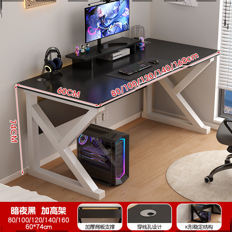Computer desk Desktop simple e-sports table and chairs Home desk Student writing desk Audio table Workbench Desk