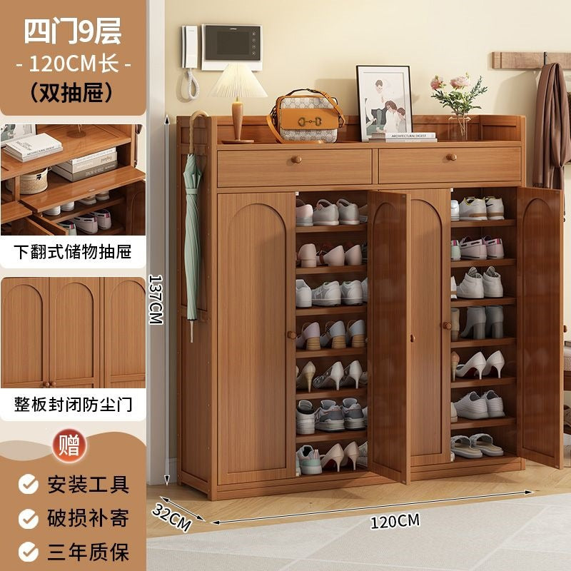 New shoe cabinet for home, large capacity multi-layer shoe rack with drawers, easy storage organizer, entryway shoe shelf